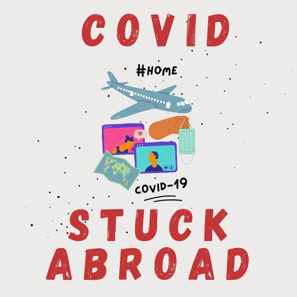 Covid Stuck Abroad podcast channel artwork